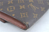 Authentic Louis Vuitton Monogram Porte Envelope Clutch Bag M51801 LV H6828