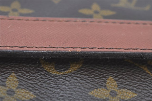 Authentic Louis Vuitton Monogram Porte Envelope Clutch Bag M51801 LV H6828