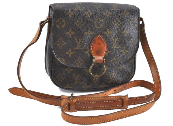 Auth Louis Vuitton Monogram Saint Cloud MM Shoulder Cross Bag M51243 LV H6856