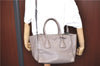 Authentic PRADA Leather 2Way Shoulder Tote Bag Brown Gray H6859