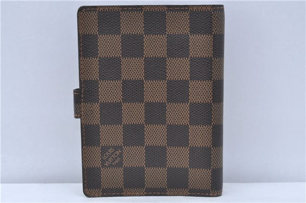 Authentic Louis Vuitton Damier Agenda PM Day Planner Cover R20700 Junk H6861