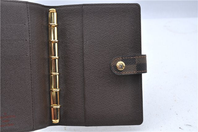 Authentic Louis Vuitton Damier Agenda PM Day Planner Cover R20700 Junk H6861
