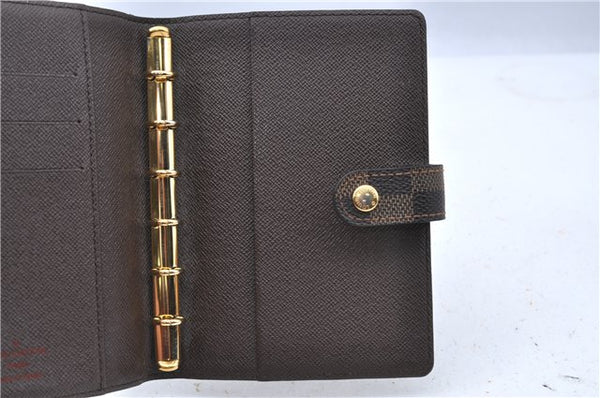 Authentic Louis Vuitton Damier Agenda PM Day Planner Cover R20700 Junk H6861