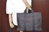 Authentic HERMES Her Line MM Hand Tote Bag Polyamide Gray H6871