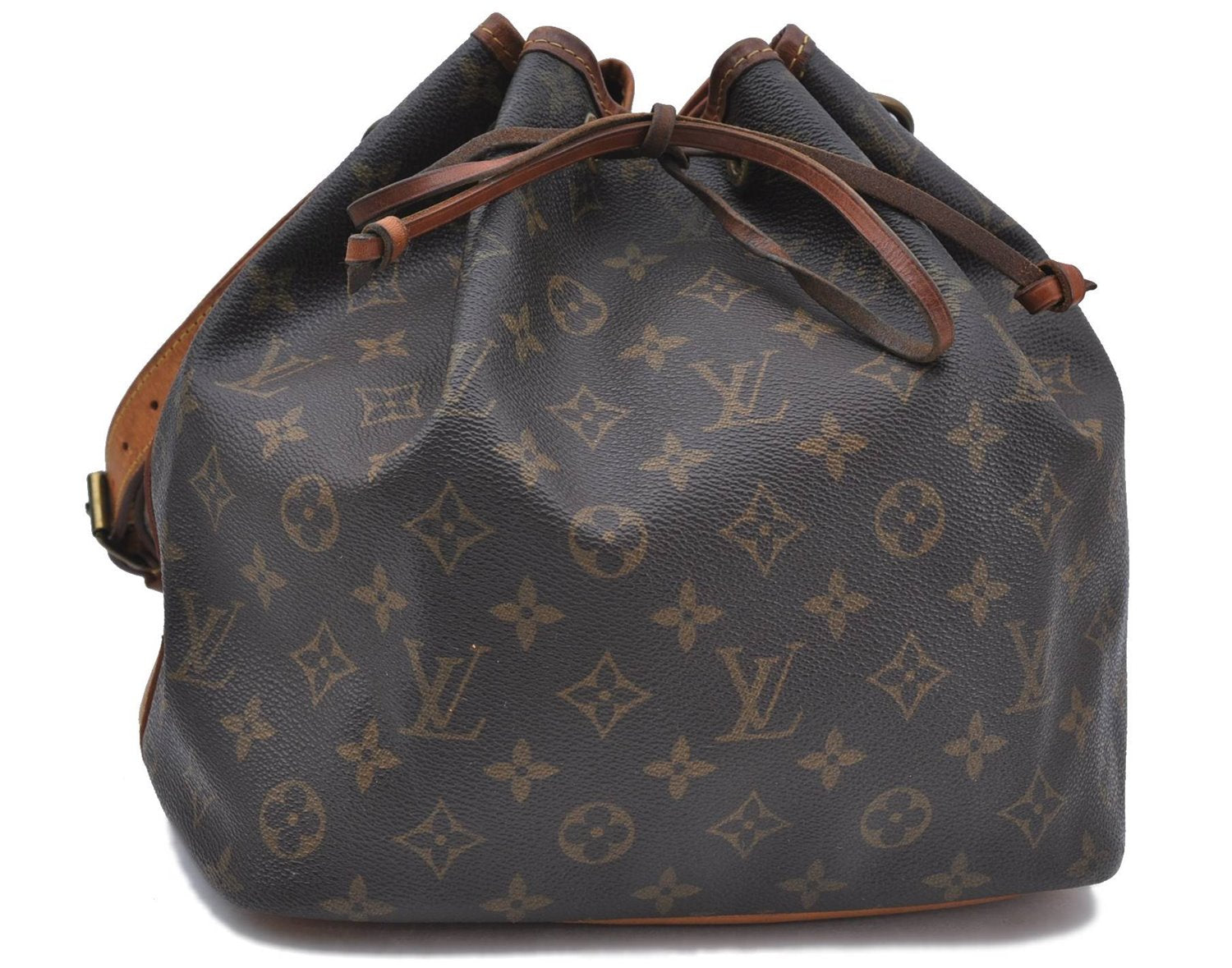 Authentic Louis Vuitton Monogram Petit Noe Shoulder Bag M42226 LV H6873