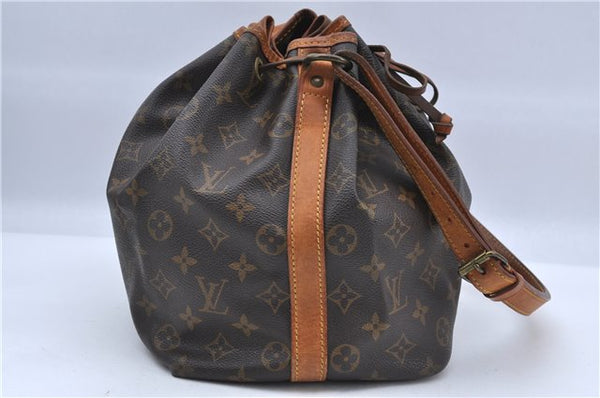 Authentic Louis Vuitton Monogram Petit Noe Shoulder Bag M42226 LV H6873