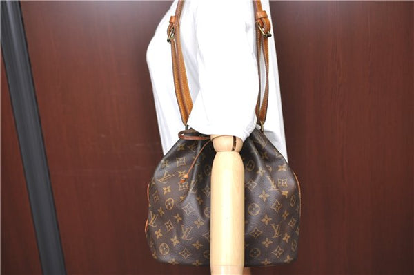 Authentic Louis Vuitton Monogram Petit Noe Shoulder Bag M42226 LV H6873