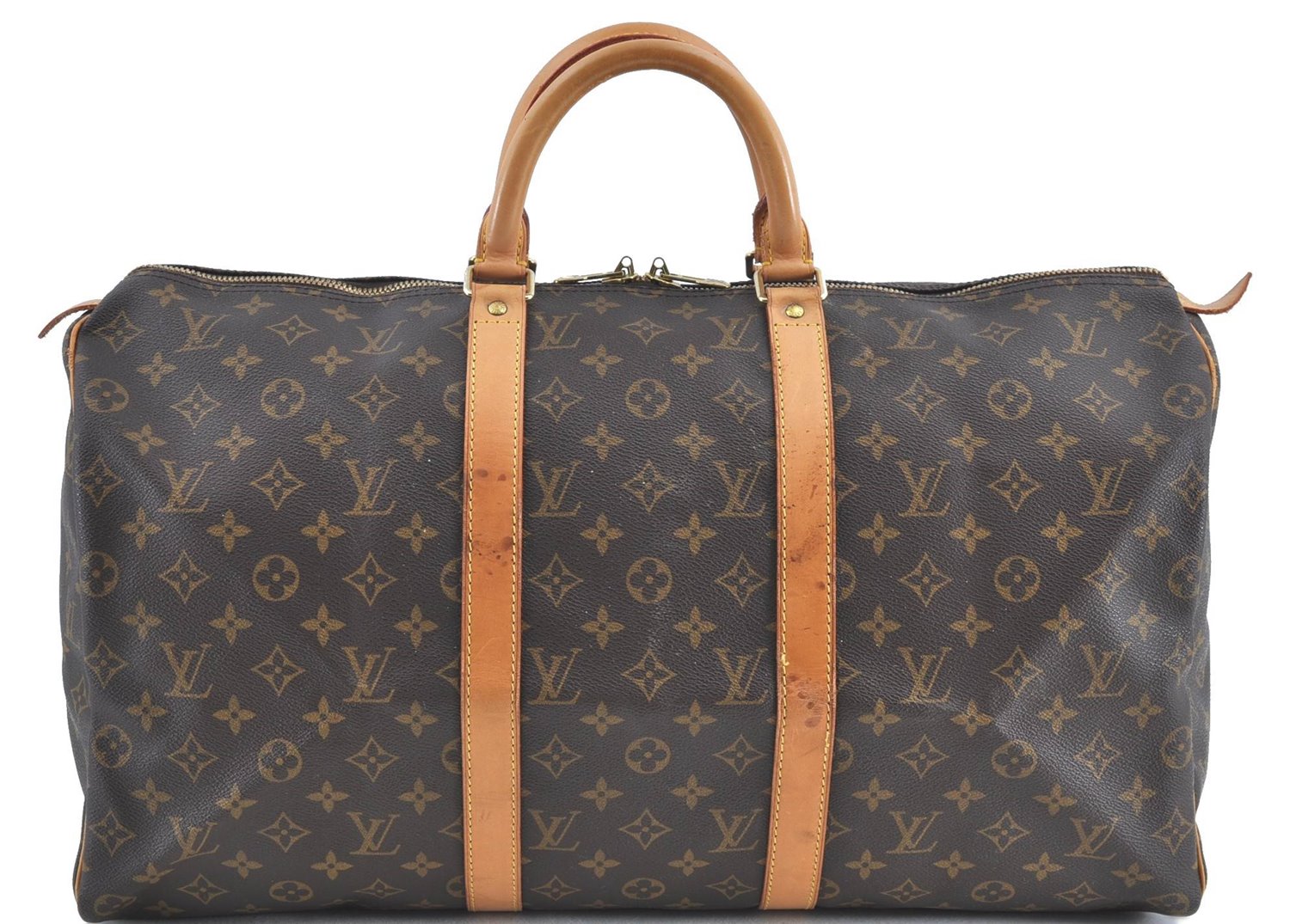 Authentic Louis Vuitton Monogram Keepall 50 Boston Bag M41426 LV H6881