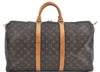 Authentic Louis Vuitton Monogram Keepall 50 Boston Bag M41426 LV H6881