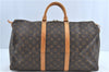 Authentic Louis Vuitton Monogram Keepall 50 Boston Bag M41426 LV H6881