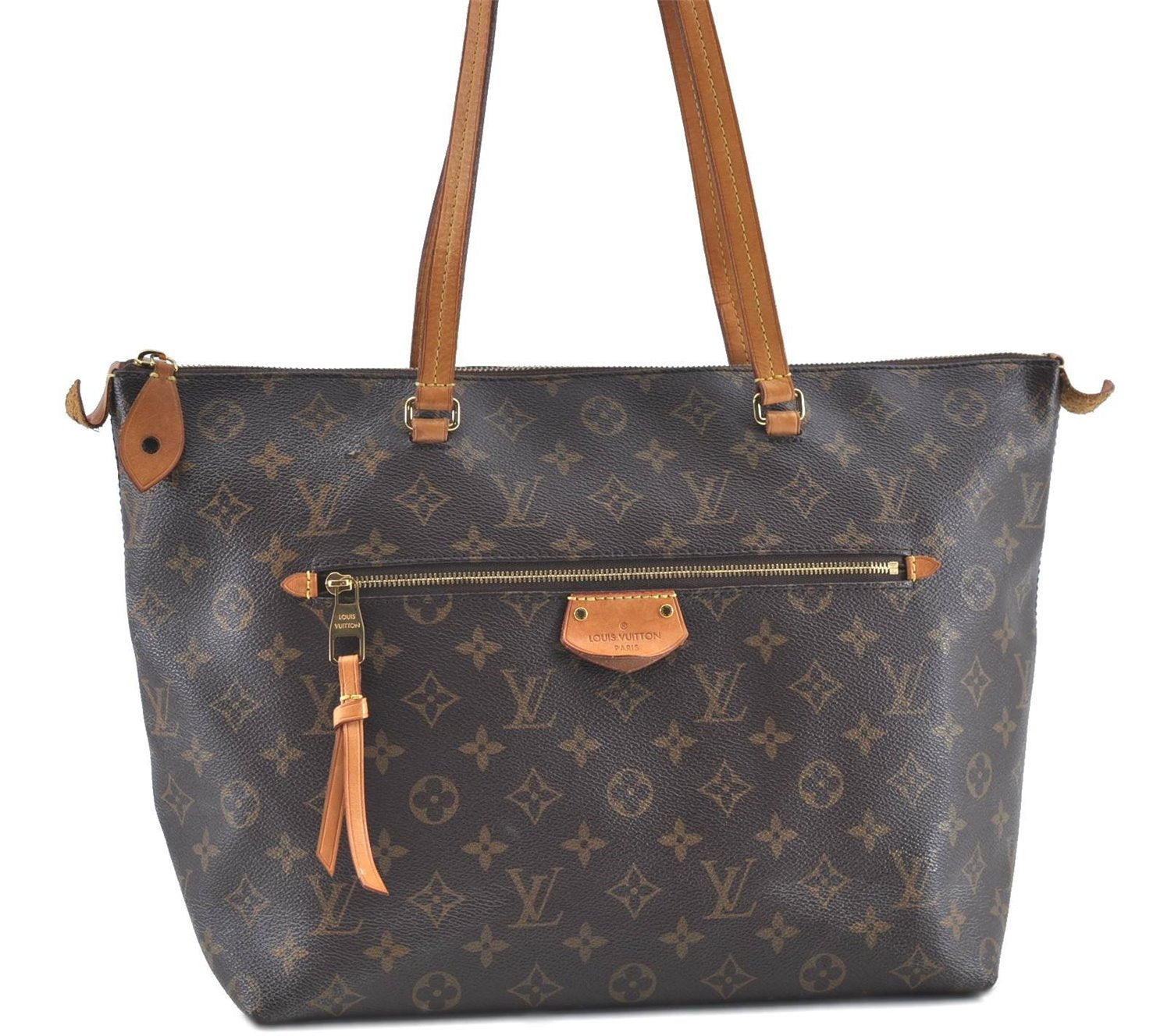Authentic Louis Vuitton Monogram Iena MM Shoulder Tote Bag M42267 LV H6882