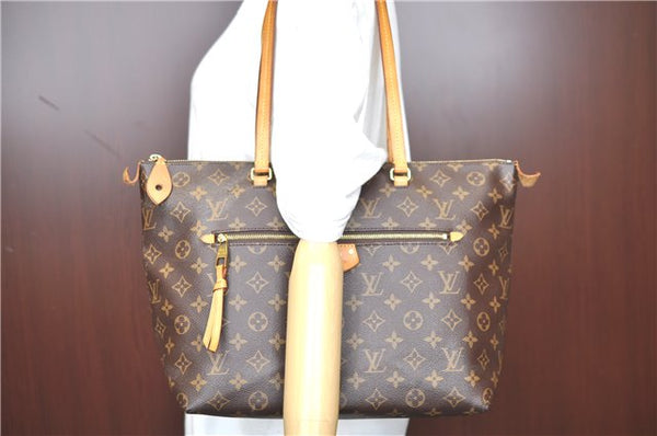 Authentic Louis Vuitton Monogram Iena MM Shoulder Tote Bag M42267 LV H6882