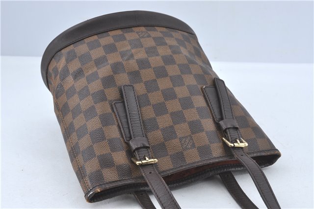 Authentic Louis Vuitton Damier Marais Bucket Shoulder Tote Bag N42240 LV H6891