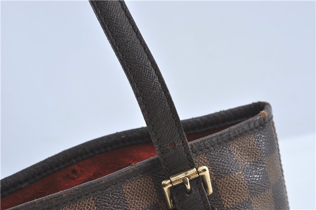 Authentic Louis Vuitton Damier Marais Bucket Shoulder Tote Bag N42240 LV H6891