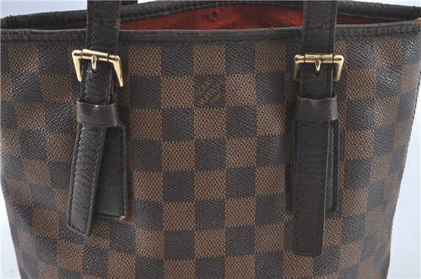 Authentic Louis Vuitton Damier Marais Bucket Shoulder Tote Bag N42240 LV H6891