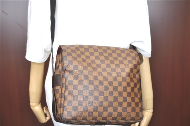 Authentic Louis Vuitton Damier Naviglio Shoulder Cross Body Bag N45255 LV H6893
