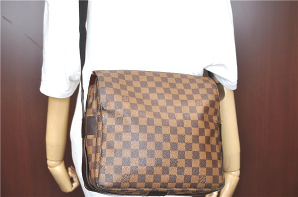 Authentic Louis Vuitton Damier Naviglio Shoulder Cross Body Bag N45255 LV H6893