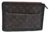 Authentic Louis Vuitton Monogram Pochette Homme Clutch Hand Bag M51795 LV H6896