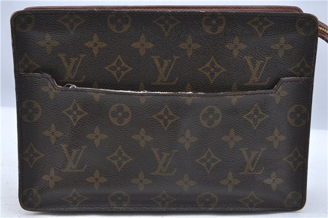 Authentic Louis Vuitton Monogram Pochette Homme Clutch Hand Bag M51795 LV H6896