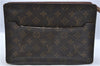Authentic Louis Vuitton Monogram Pochette Homme Clutch Hand Bag M51795 LV H6896