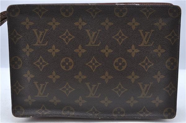 Authentic Louis Vuitton Monogram Pochette Homme Clutch Hand Bag M51795 LV H6896