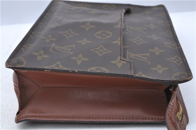 Authentic Louis Vuitton Monogram Pochette Homme Clutch Hand Bag M51795 LV H6896