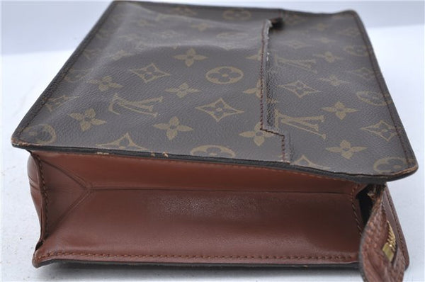 Authentic Louis Vuitton Monogram Pochette Homme Clutch Hand Bag M51795 LV H6896