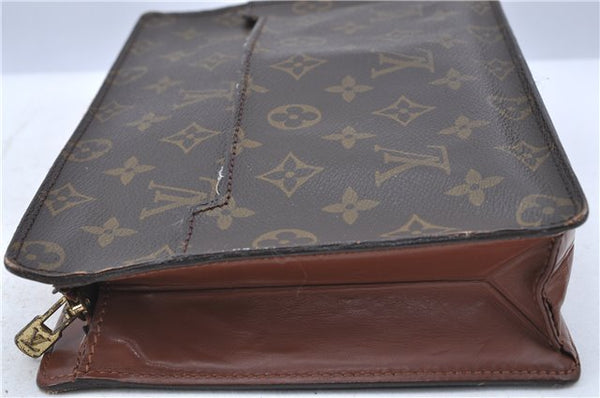 Authentic Louis Vuitton Monogram Pochette Homme Clutch Hand Bag M51795 LV H6896