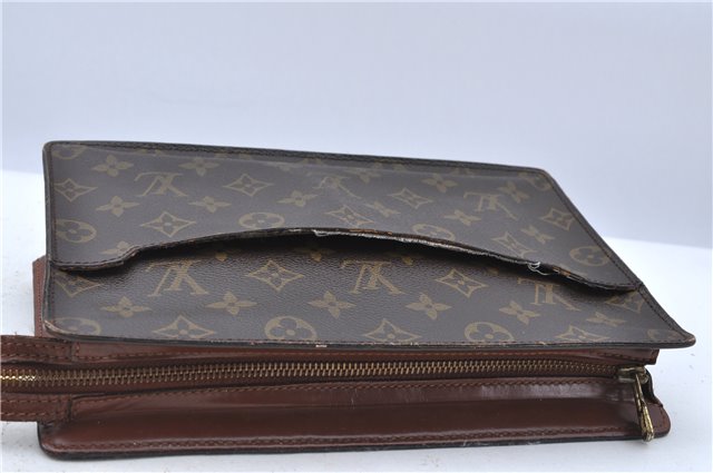 Authentic Louis Vuitton Monogram Pochette Homme Clutch Hand Bag M51795 LV H6896
