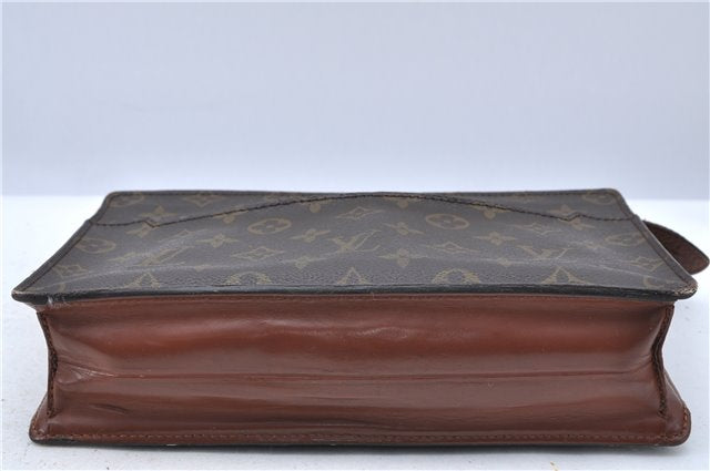 Authentic Louis Vuitton Monogram Pochette Homme Clutch Hand Bag M51795 LV H6896