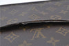Authentic Louis Vuitton Monogram Pochette Homme Clutch Hand Bag M51795 LV H6896