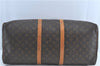 Authentic Louis Vuitton Monogram Keepall 55 Boston Bag M41424 LV H6915