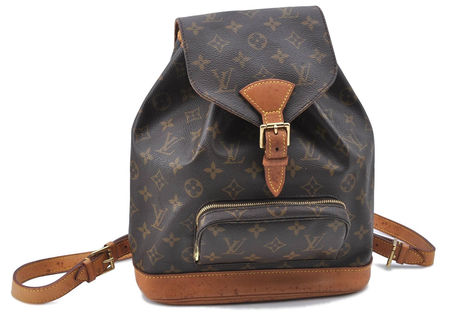 Authentic Louis Vuitton Monogram Montsouris MM Backpack M51136 LV H6928