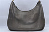 Authentic FENDI Selleria Shoulder Bag Leather Metallic Brown H6945