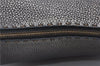 Authentic FENDI Selleria Shoulder Bag Leather Metallic Brown H6945