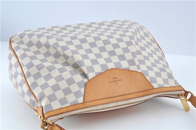 Auth Louis Vuitton Damier Azur Siracusa MM Shoulder Cross Bag N41112 LV H6952