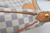 Auth Louis Vuitton Damier Azur Siracusa MM Shoulder Cross Bag N41112 LV H6952