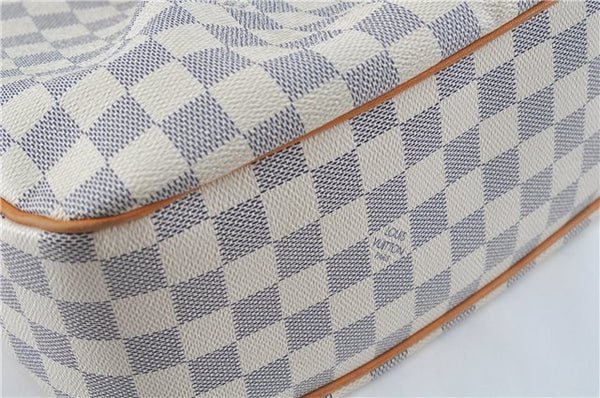 Auth Louis Vuitton Damier Azur Siracusa MM Shoulder Cross Bag N41112 LV H6952