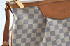 Auth Louis Vuitton Damier Azur Siracusa MM Shoulder Cross Bag N41112 LV H6952