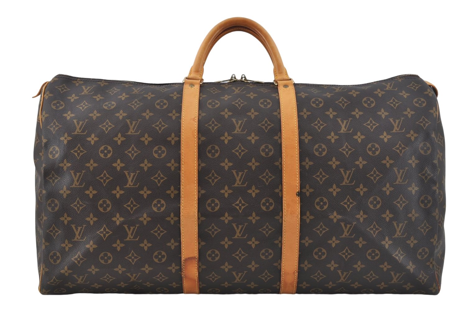 Authentic Louis Vuitton Monogram Keepall 60 Travel Boston Bag M41422 LV H6953