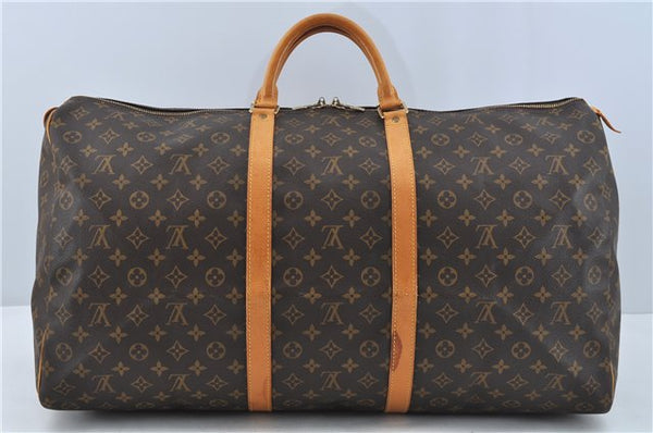 Authentic Louis Vuitton Monogram Keepall 60 Travel Boston Bag M41422 LV H6953