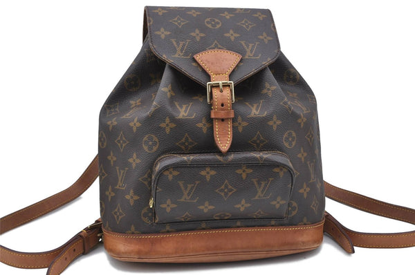 Authentic Louis Vuitton Monogram Montsouris MM Backpack M51136 LV H6958