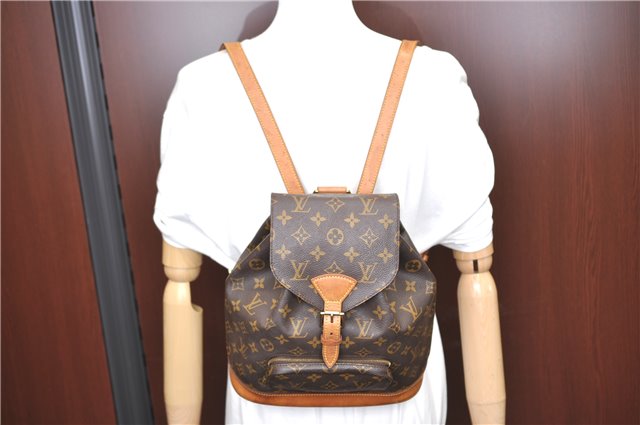 Authentic Louis Vuitton Monogram Montsouris MM Backpack M51136 LV H6958
