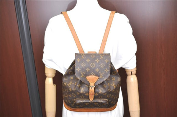 Authentic Louis Vuitton Monogram Montsouris MM Backpack M51136 LV H6958