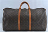 Auth Louis Vuitton Monogram Keepall Bandouliere 60 Boston Bag M41412 LV H6975