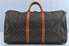 Auth Louis Vuitton Monogram Keepall Bandouliere 60 Boston Bag M41412 LV H6975