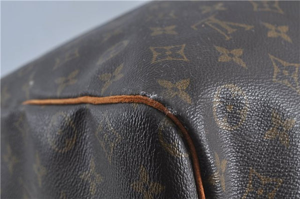 Auth Louis Vuitton Monogram Keepall Bandouliere 60 Boston Bag M41412 LV H6975