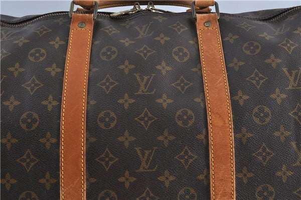 Auth Louis Vuitton Monogram Keepall Bandouliere 60 Boston Bag M41412 LV H6975