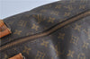 Auth Louis Vuitton Monogram Keepall Bandouliere 60 Boston Bag M41412 LV H6975