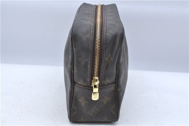 Auth Louis Vuitton Monogram Trousse Toilette 28 Clutch Hand Bag M47522 LV H6980